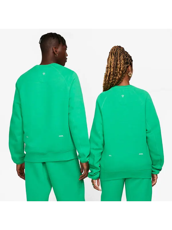 Свитера x nocta drake tech флисовая толстовка crew Nike — изображение 2 из 4, зеленый
