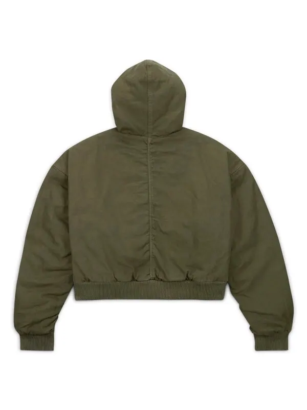 Куртка x travis scott canvas hooded jacket asia sizing 'cargo khaki' Air Jordan — изображение 2 из 2, хаки