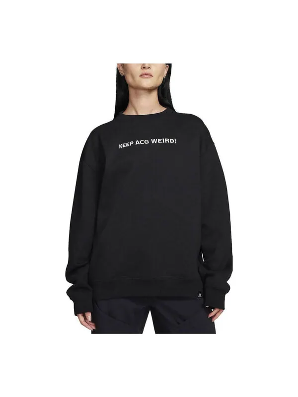 Свитер acg therma fit флисовый экипаж Nike — изображение 1 из 1, черный/белый/белый