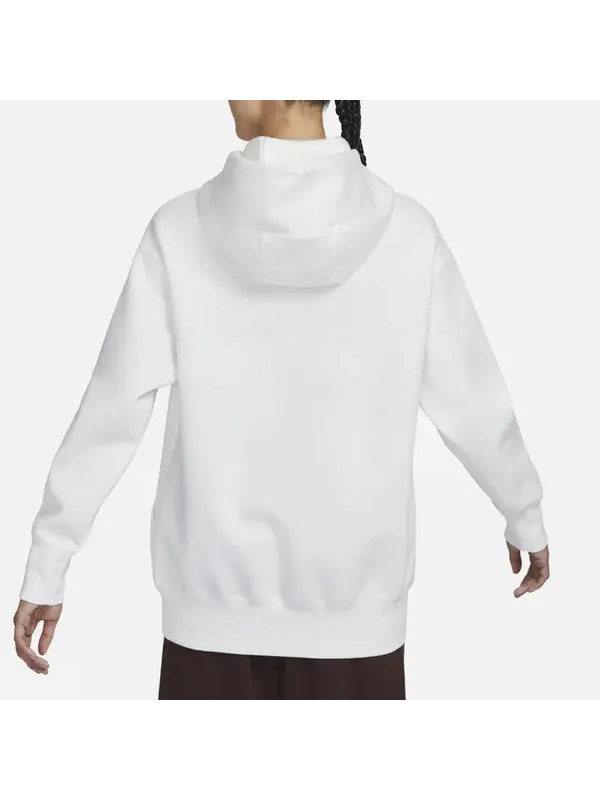 Толстовка (WMNS) Nike Heart Swoosh Hoodie 'White' — изображение 3 из 3, белый