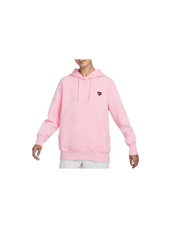 Толстовка (WMNS) Nike Heart Swoosh 'Pink' — изображение 3 из 3, розовый