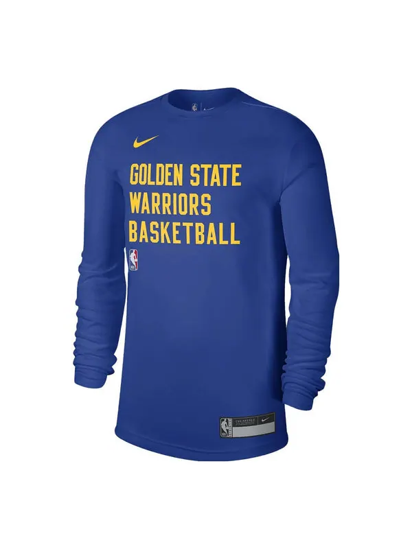 Футболка x nba dri fit golden state warriors training длинная футболка Nike — изображение 1 из 1, синий