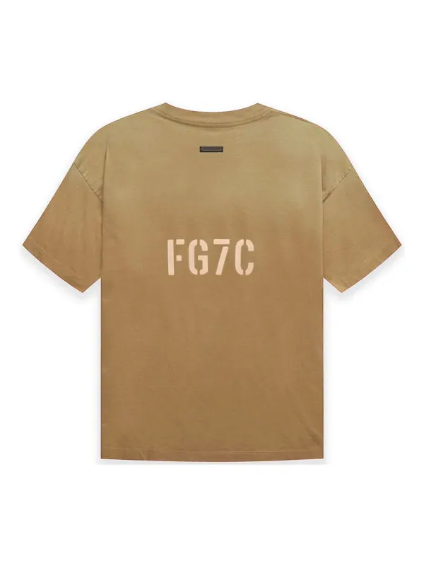 Футболка fg7c tee 'vintage army' Fear Of God — изображение 1 из 3, зеленый