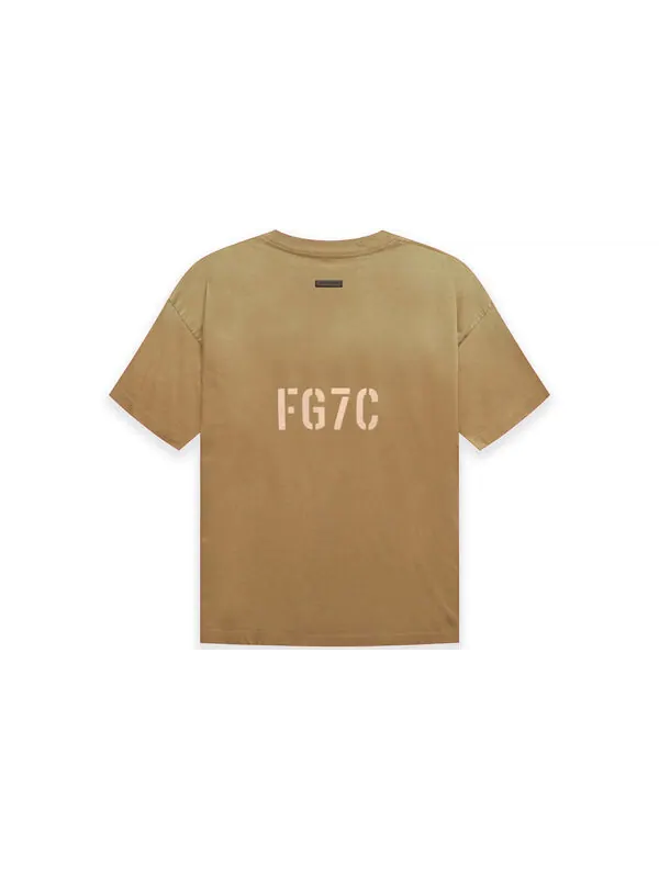 Футболка fg7c tee 'vintage army' Fear Of God — изображение 2 из 3, зеленый