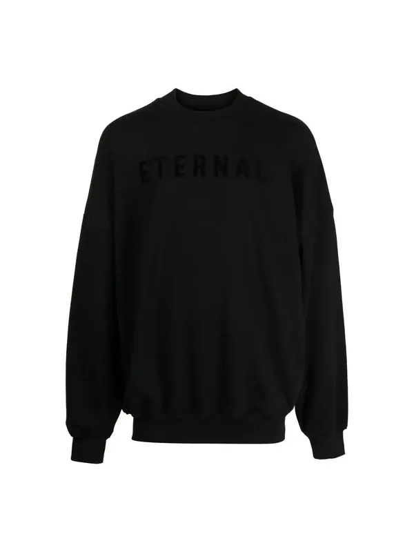 Толстовка fw22 eternal fleece crewneck 'black' Fear Of God — изображение 1 из 3, черный