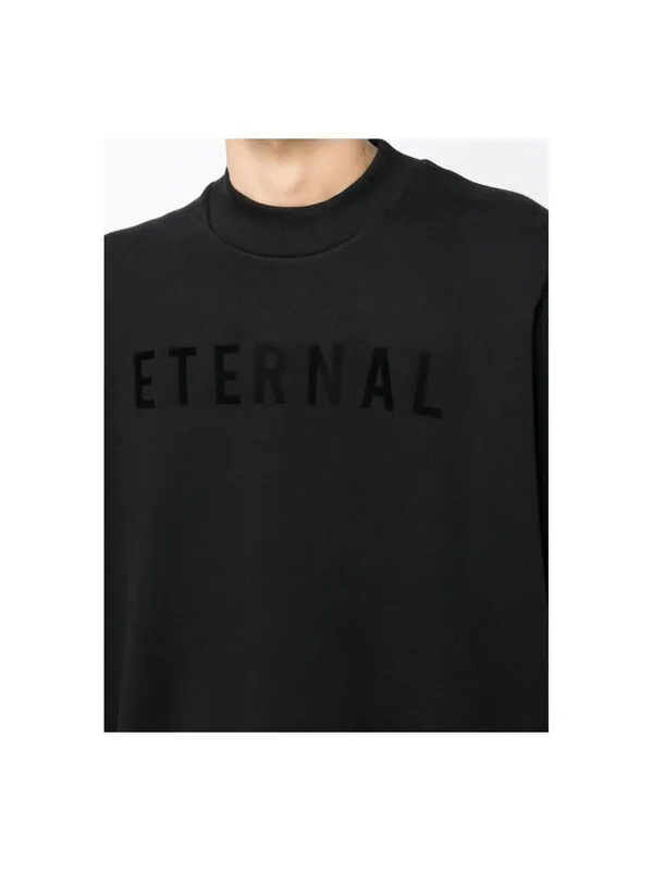 Толстовка fw22 eternal fleece crewneck 'black' Fear Of God — изображение 2 из 3, черный