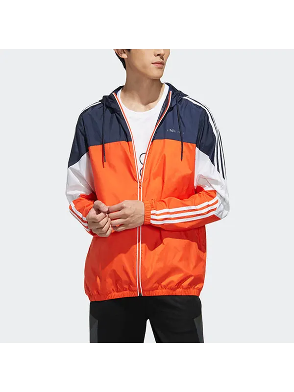 Ветровки neo m cs ris wb colorblock athleisure casual спортивная куртка Adidas — изображение 3 из 4, оранжевый
