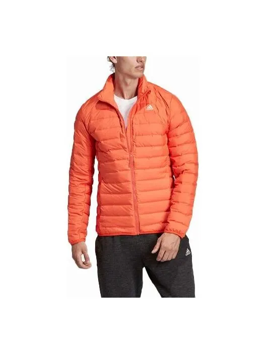 Пуховик adidas originals Casual Sports Stand Collar Stay Warm Down Jacket Orange Yellow — изображение 1 из 4, желтый