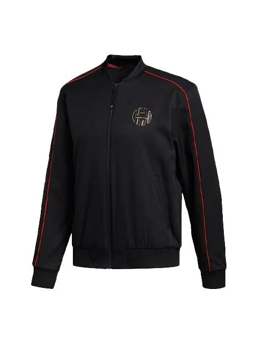 Куртка adidas Harden Jkt Basketball Sports Jacket Black — изображение 1 из 4, черный