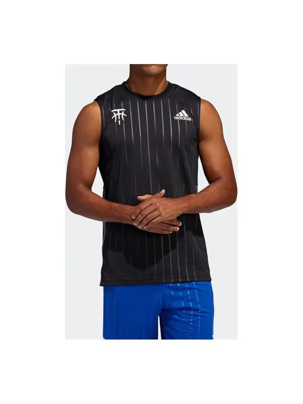 Майка adidas Tracy McGrady Basketball Training Vest Black — изображение 1 из 4, черный