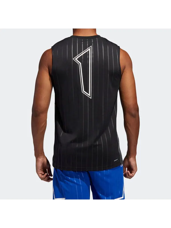 Майка adidas Tracy McGrady Basketball Training Vest Black — изображение 4 из 4, черный