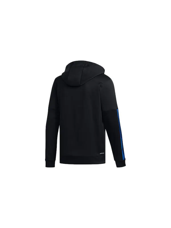 Куртка adidas Zipper Basketball Sports Hooded Jacket Black — изображение 2 из 4, черный