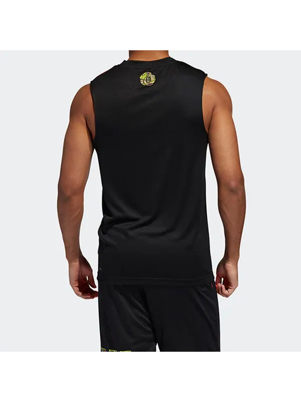 Спортивная футболка rose sp sl tank basketball jersey for men black Adidas — изображение 4 из 4, черный