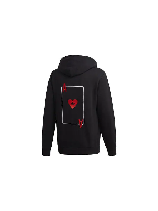 Толстовка adidas originals Valentines Card Back Pattern Black — изображение 2 из 2, черный