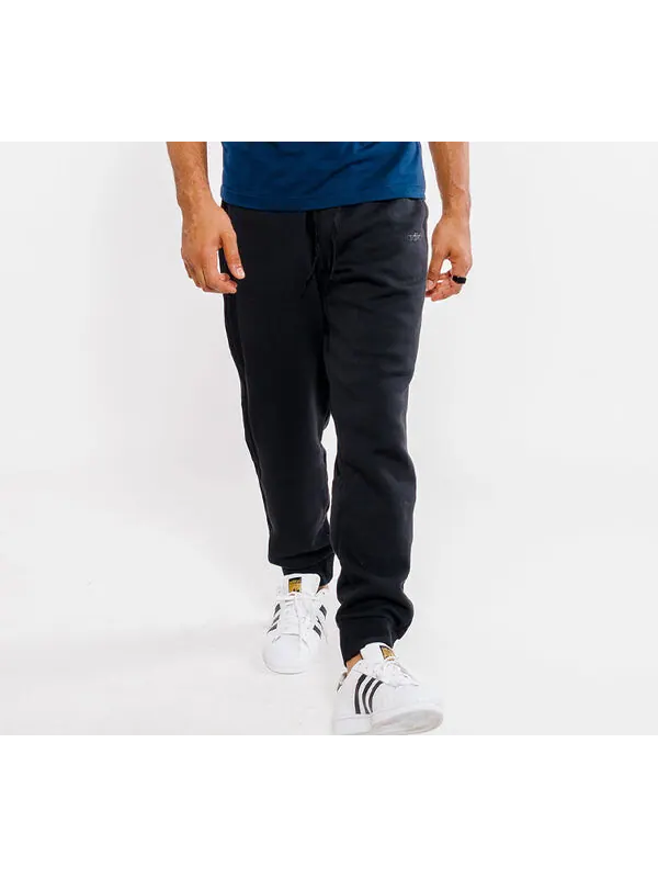 Спортивные штаны adidas Classic Logo Drawstring Fleece Lined Sports Pants Black — изображение 3 из 4, черный