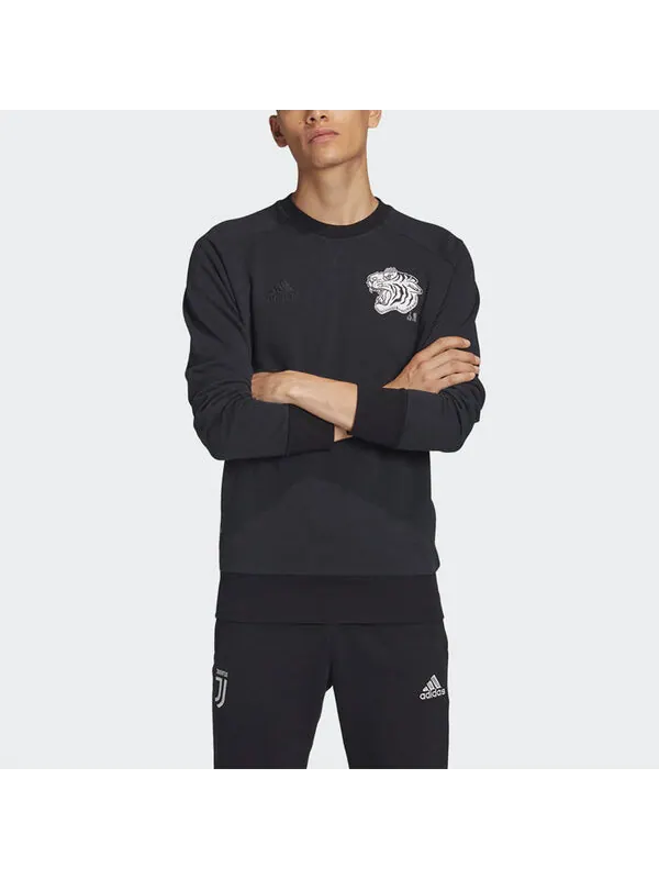 Толстовка adidas Juventus Soccer/Football Sports Pullover Knit Black — изображение 3 из 4, черный