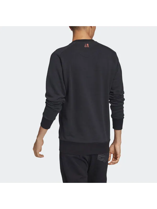 Толстовка adidas Juventus Soccer/Football Sports Pullover Knit Black — изображение 4 из 4, черный