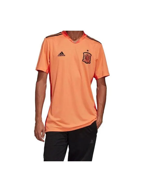 Футболка 2020 2021 испания домашняя вратарская футболка Adidas — изображение 2 из 2, оранжевый/черный