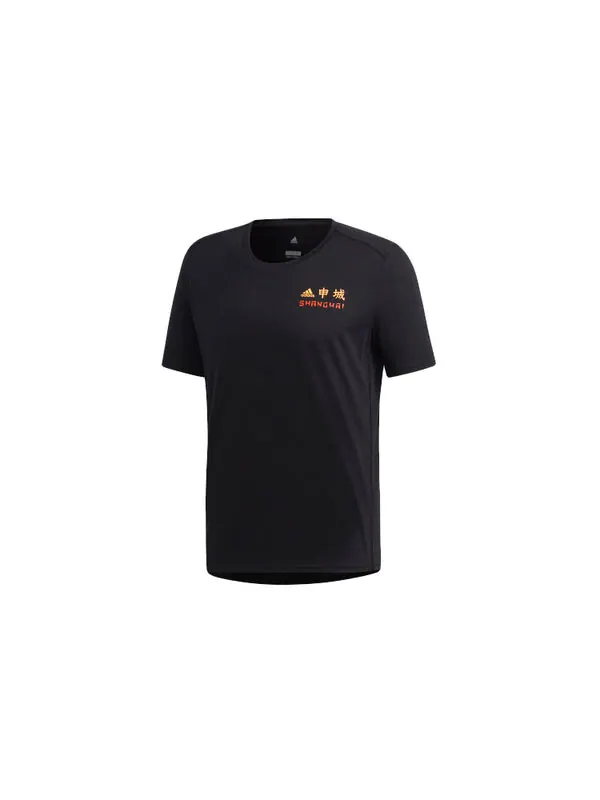 Футболка adidas China City Subject Running Casual Short Sleeve Black — изображение 2 из 4, черный