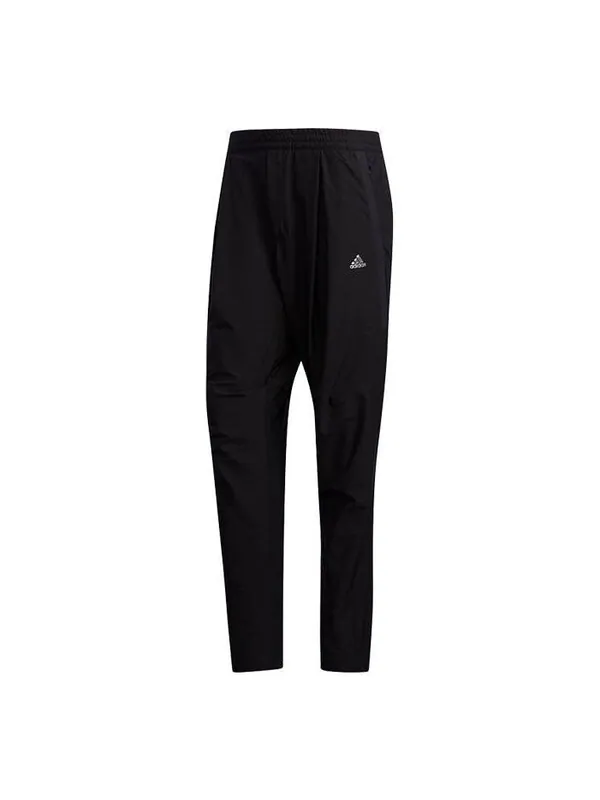 Брюки adidas Sports Running Training Breathable Casual Long Pants Black — изображение 1 из 4, черный