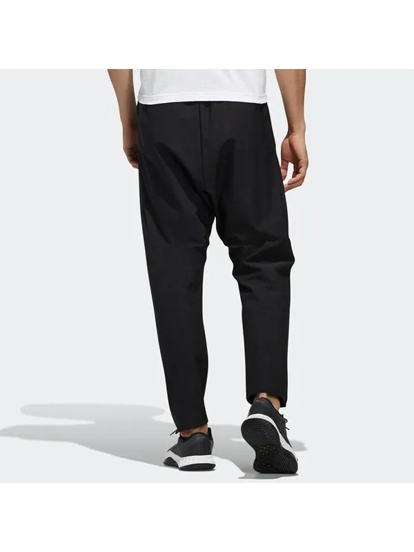 Брюки adidas Sports Running Training Breathable Casual Long Pants Black — изображение 3 из 4, черный