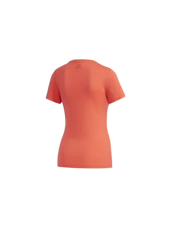 Футболка sports stylish pullover round neck short sleeve pink Adidas — изображение 2 из 4, розовый