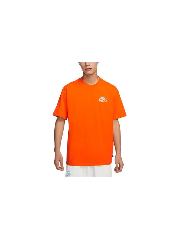 Футболка sb graphic t shirt asia sizing Nike — изображение 2 из 3, оранжевый/мульти