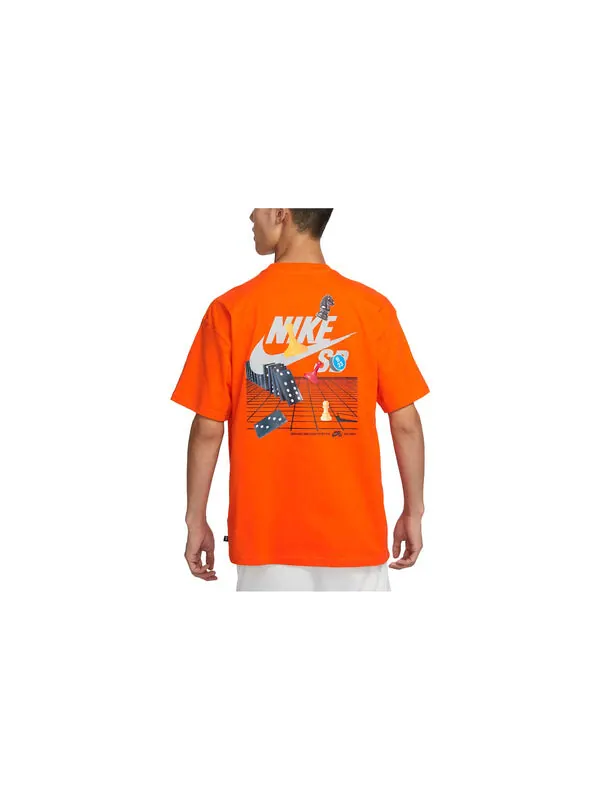 Футболка sb graphic t shirt asia sizing Nike — изображение 3 из 3, оранжевый/мульти