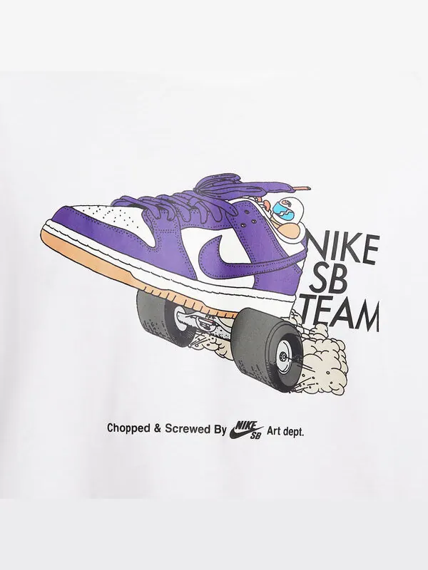Футболка с рисунком sb dunk Nike — изображение 3 из 3, белый/мульти