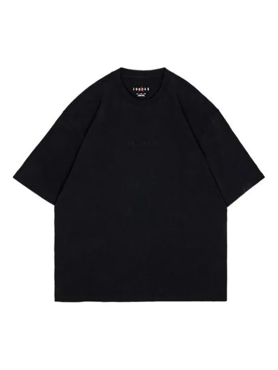 Футболка Air Jordan Wordmark Tee 'Black' — изображение 1 из 4, черный