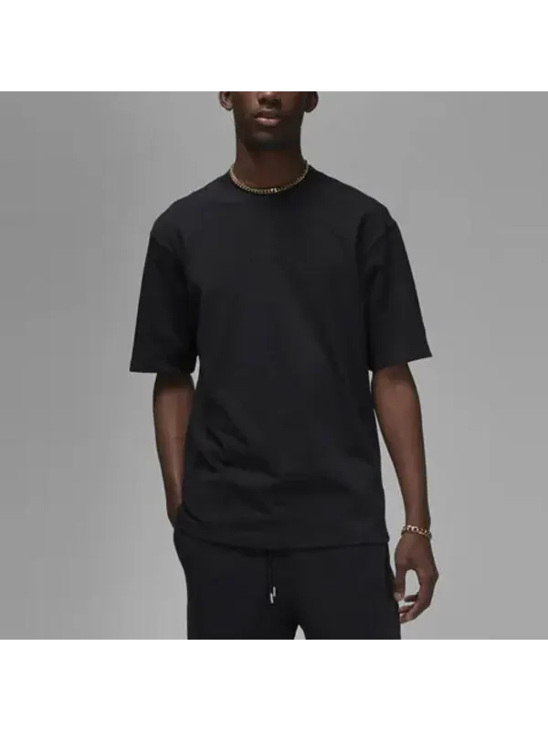 Футболка Air Jordan Wordmark Tee 'Black' — изображение 4 из 4, черный