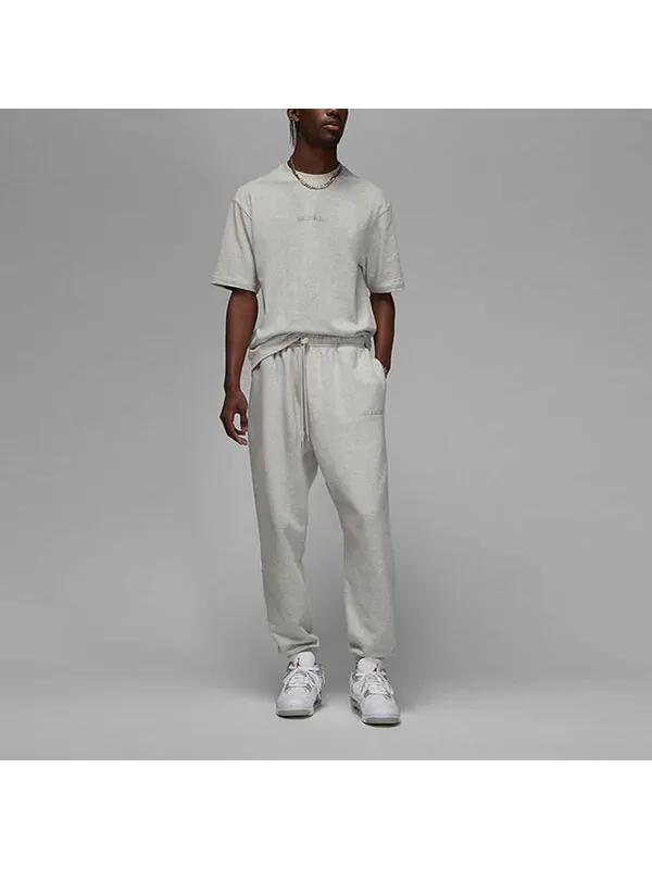 Футболка Air Jordan Wordmark Tee 'Grey' — изображение 3 из 4, серый