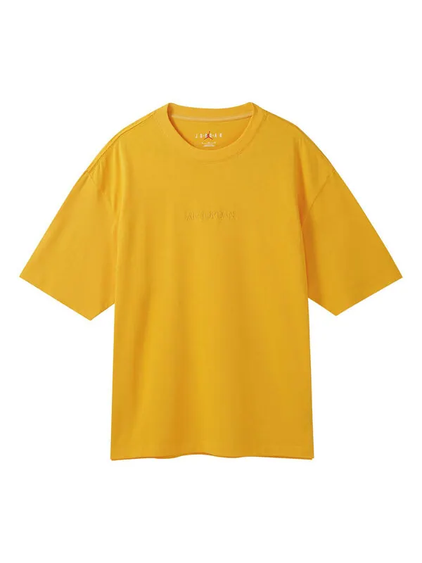 Футболка Air Jordan Wordmark Tee ' Yellow' — изображение 1 из 4, желтый