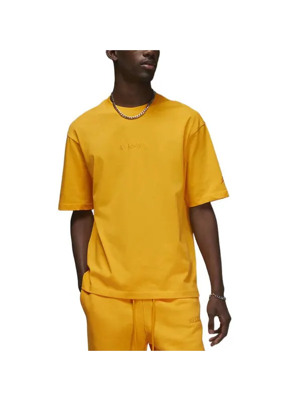 Футболка Air Jordan Wordmark Tee ' Yellow' — изображение 3 из 4, желтый
