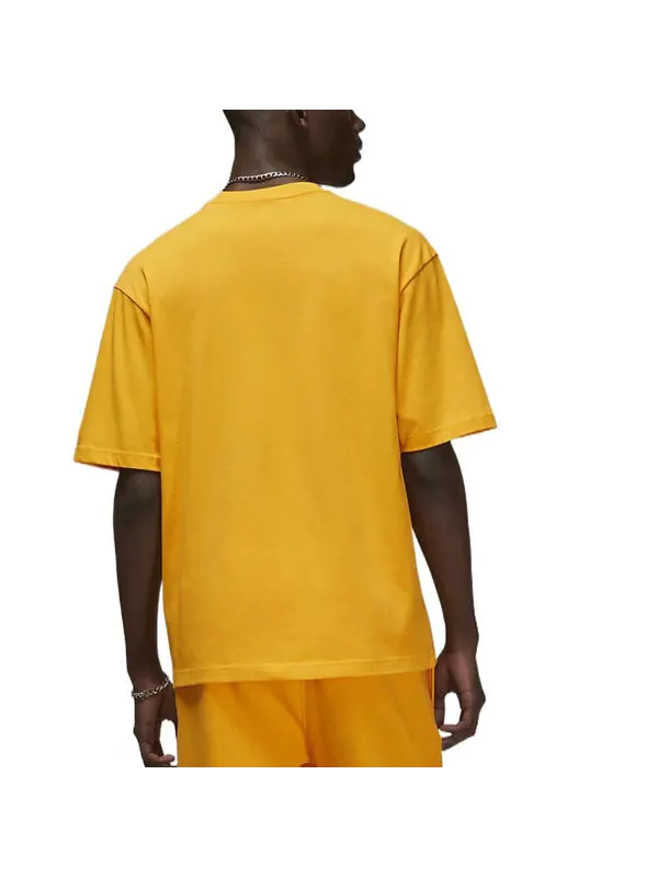 Футболка Air Jordan Wordmark Tee ' Yellow' — изображение 4 из 4, желтый