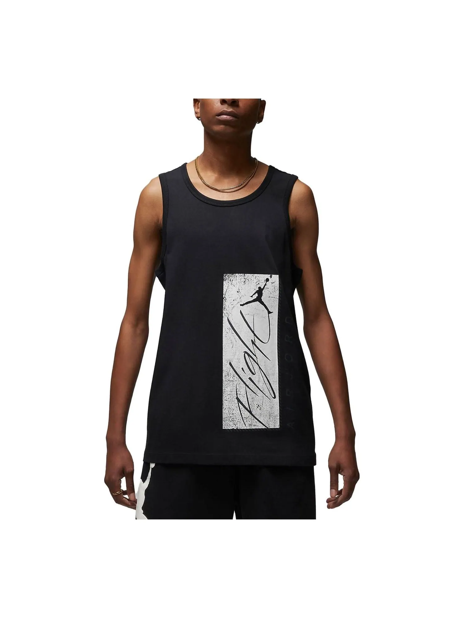 Спортивный топ Air Jordan Essentials Graphic Tank 'Black White' FJ2084-010 — изображение 1 из 3, белый