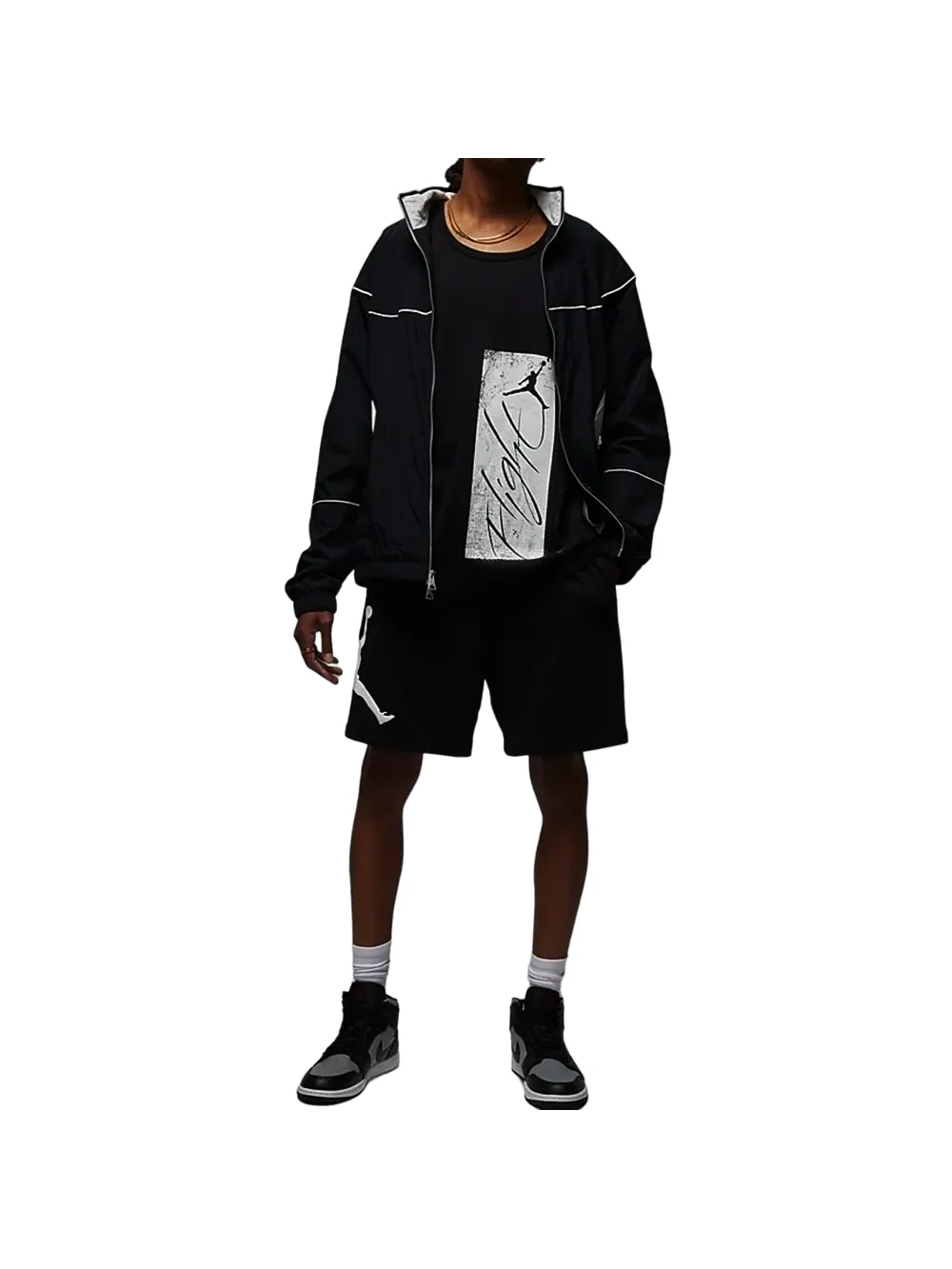 Спортивный топ Air Jordan Essentials Graphic Tank 'Black White' FJ2084-010 — изображение 3 из 3, белый