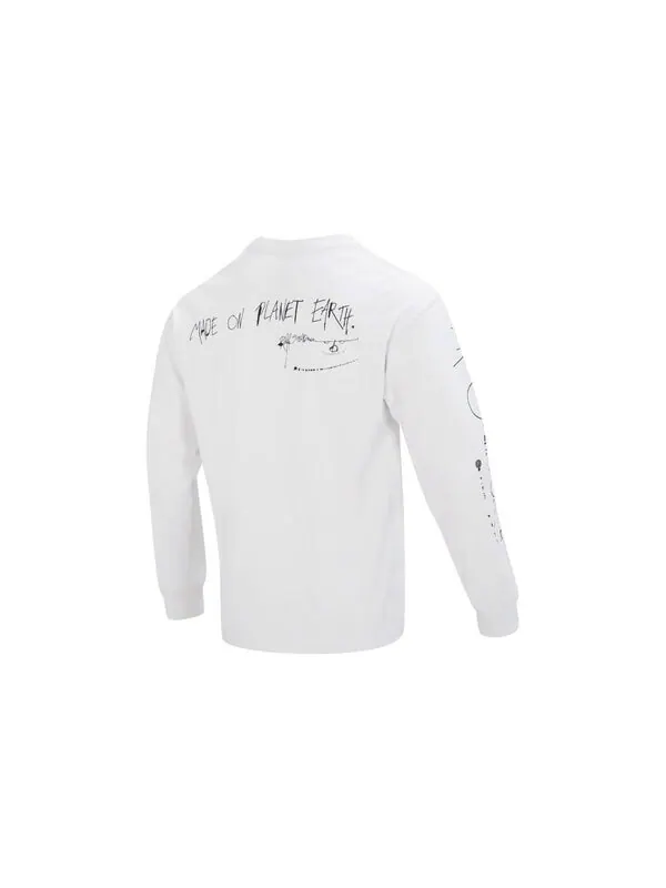 Футболка Nike ACG Logo Long T-Shirt 'White' — изображение 2 из 4, белый/мульти