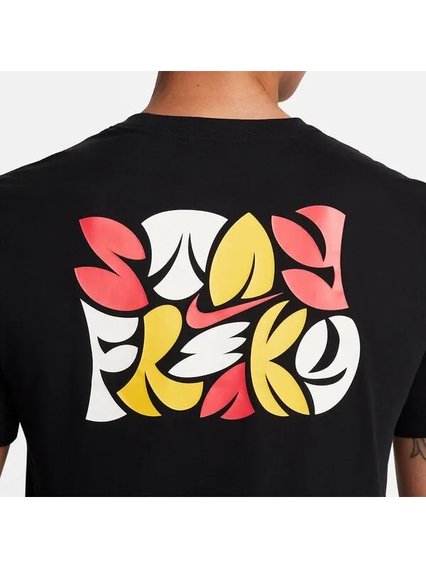 Футболка Nike Giannis Dri-FIT Basketball T-Shirt 'Black' — изображение 3 из 4, черный/мульти