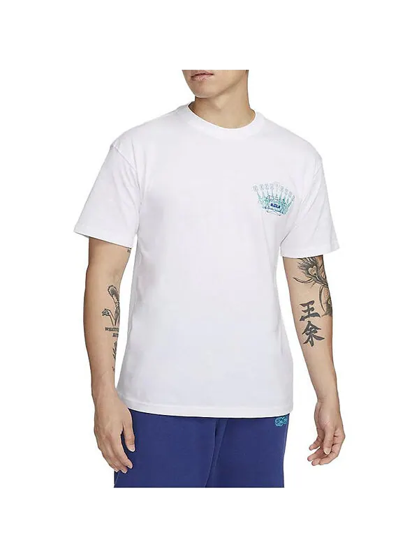 Футболка Nike LeBron Max90 T-Shirt 'White' — изображение 3 из 4, белый/мульти