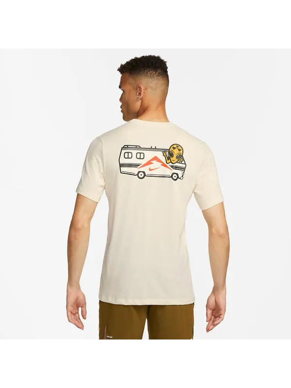 Футболка dri fit Nike — изображение 2 из 2, бежевый