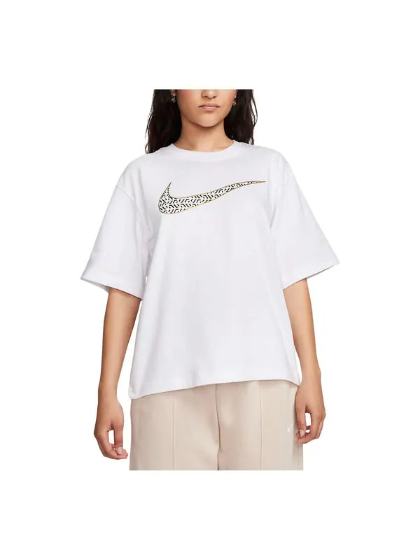 Футболка (WMNS) Nike Sportswear Boxy T-Shirt 'White' — изображение 1 из 2, белый