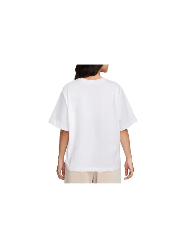 Футболка (WMNS) Nike Sportswear Boxy T-Shirt 'White' — изображение 2 из 2, белый