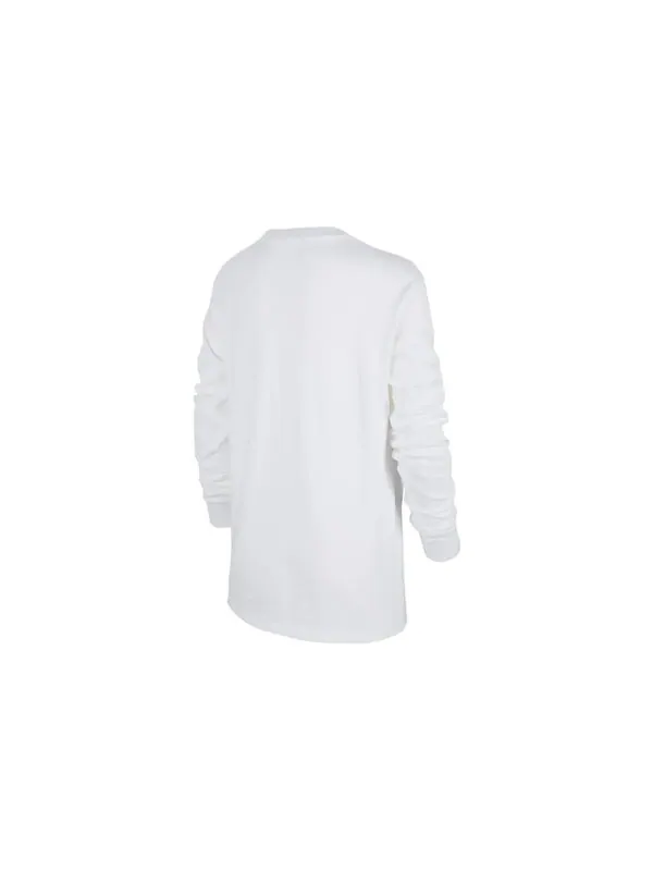 Футболка (PS) Nike Sportswear Long Sleeve T-Shirt 'White' — изображение 2 из 3, белый