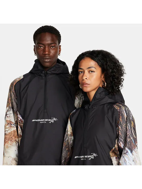 Куртка Nike x NOCTA Running Jacket 'Black Baroque Brown' — изображение 2 из 4, черный/коричневый