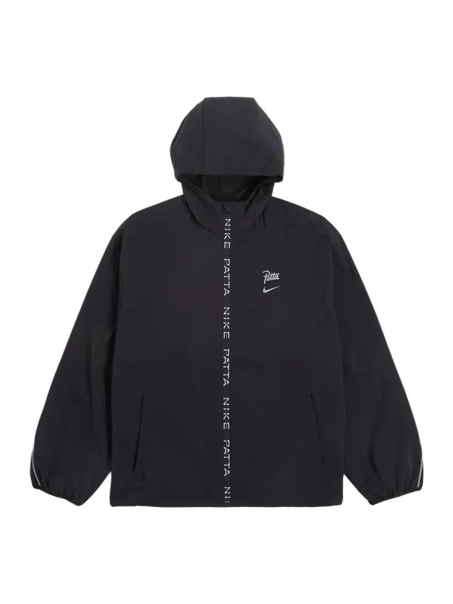 Куртка Nike x Patta Running Team Full-Zip Jacket 'Black' — изображение 1 из 2, черный