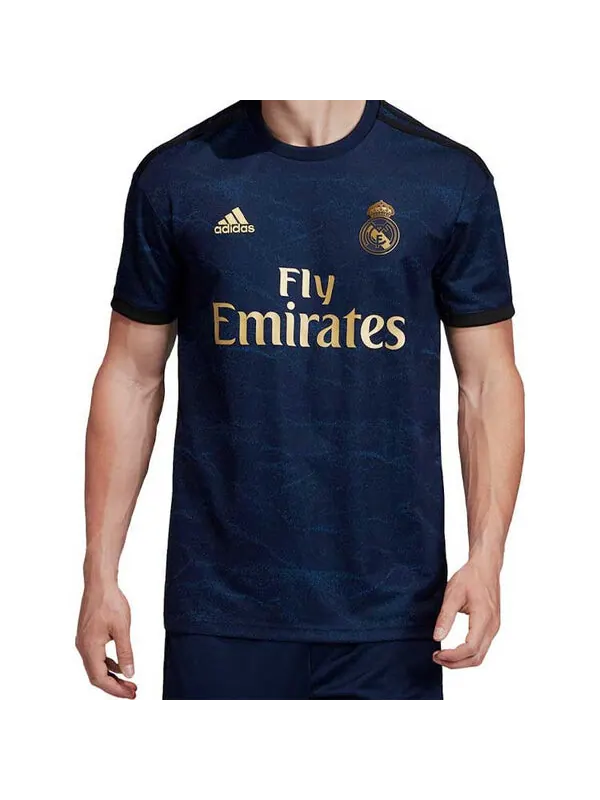 Футболка real madrid away fan edition soccer/football tournament navy blue Adidas — изображение 3 из 4, синий