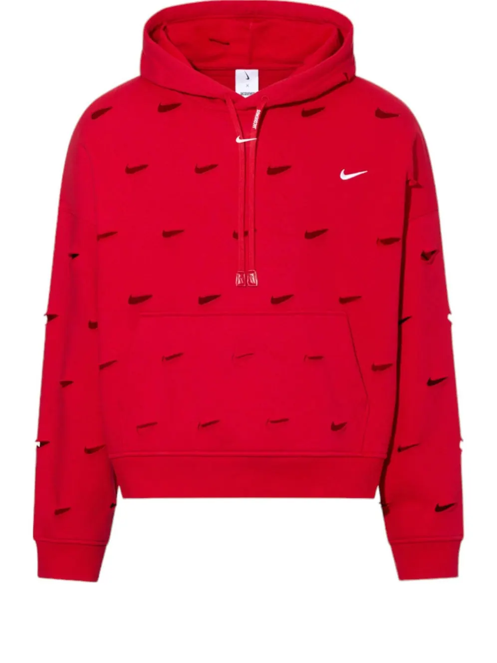 Худи Nike x Jacquemus Swoosh Hoodie 'Red' — изображение 1 из 5, красный