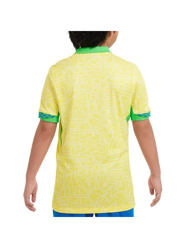 Спортивная футболка dri-dit brazil 2024 stadium home soccer replica jersey 'yellow' Nike — изображение 2 из 2