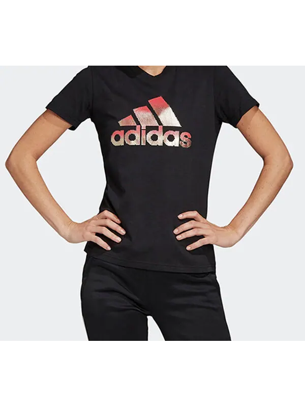 Футболка mhg bosfoil t training sports с коротким рукавом Adidas — изображение 3 из 4, черный